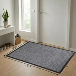 Droogloopmat Twister 90x150cm grijs