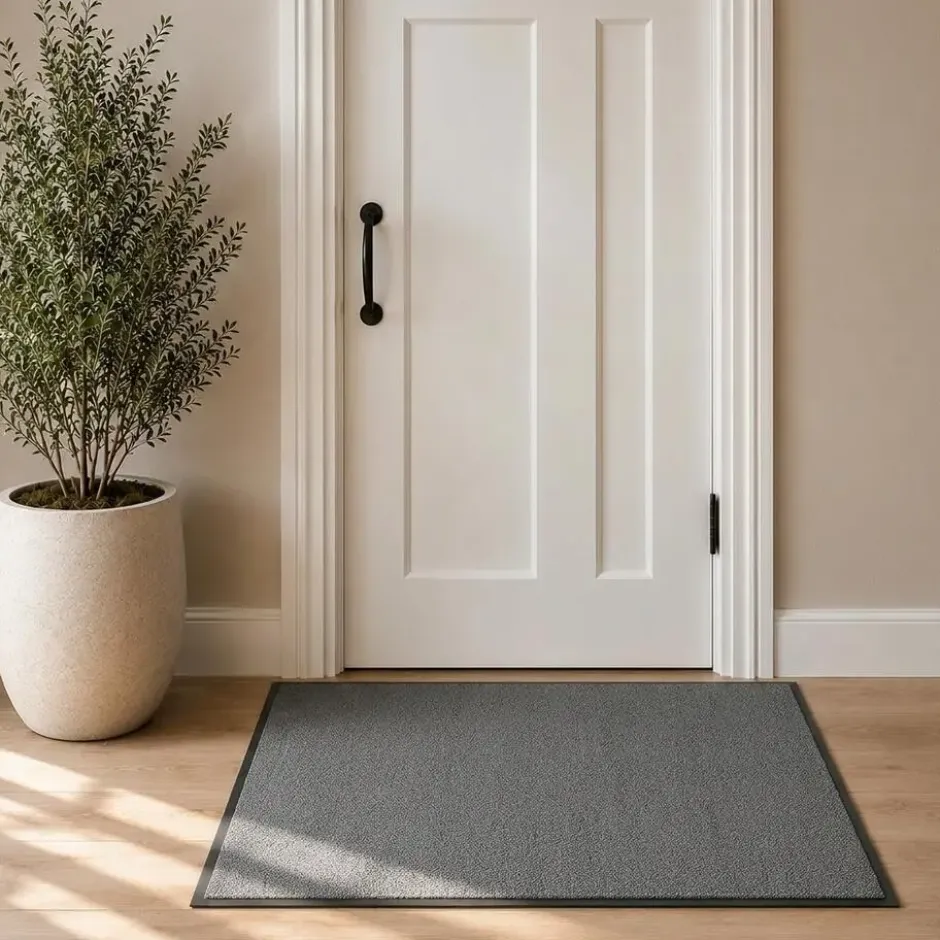 Droogloopmat Twister 80x120cm grijs
