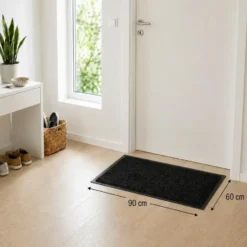 Droogloopmat Twister 60x90cm zwart