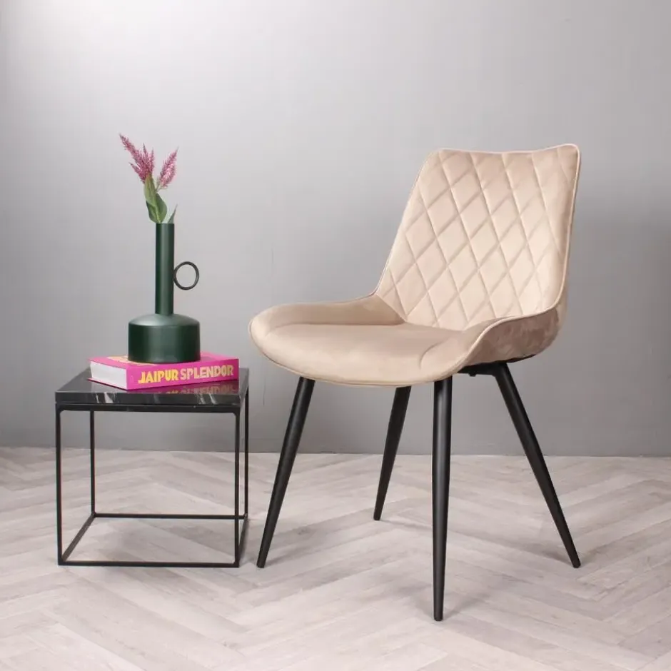 DS4U - Benito 3.0 eetkamerstoel velours - champagne