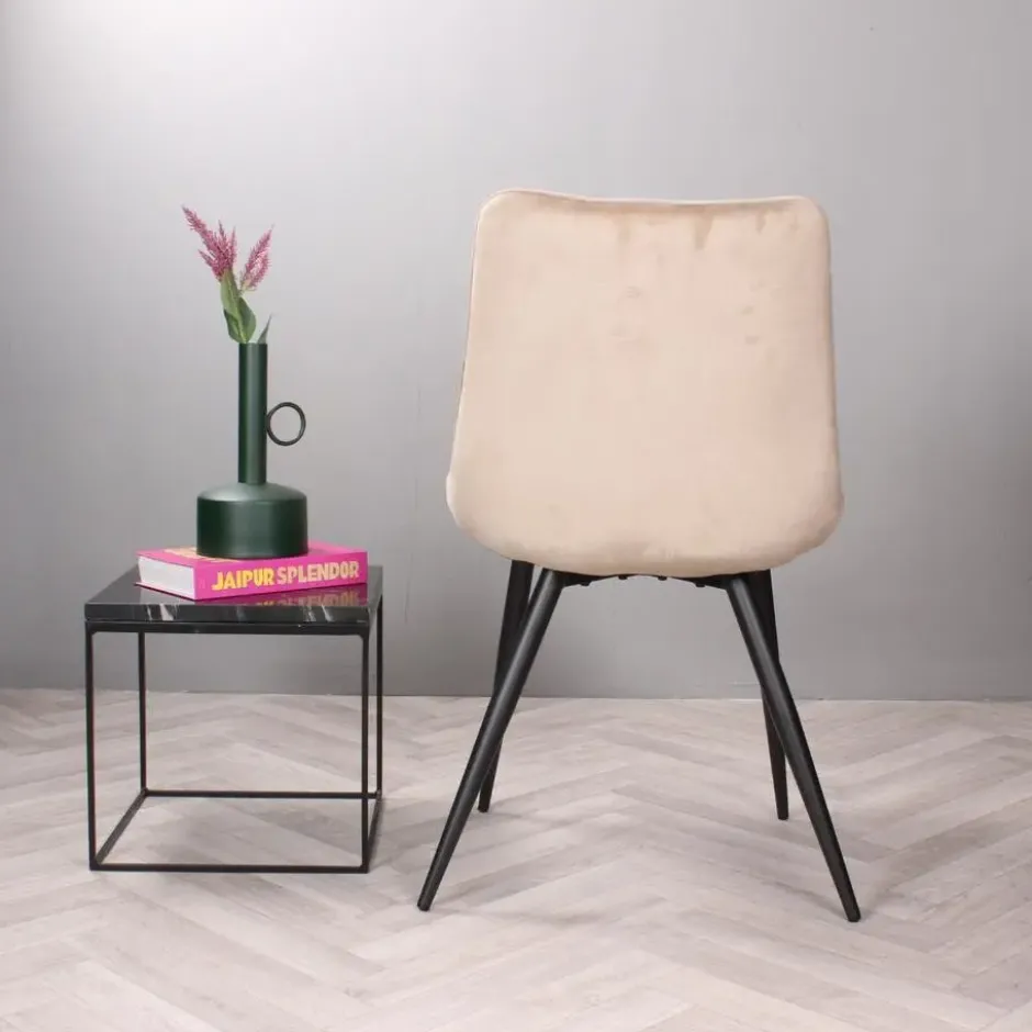 DS4U - Benito 3.0 eetkamerstoel velours - champagne
