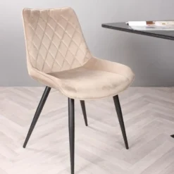 DS4U - Benito 3.0 eetkamerstoel velours - champagne