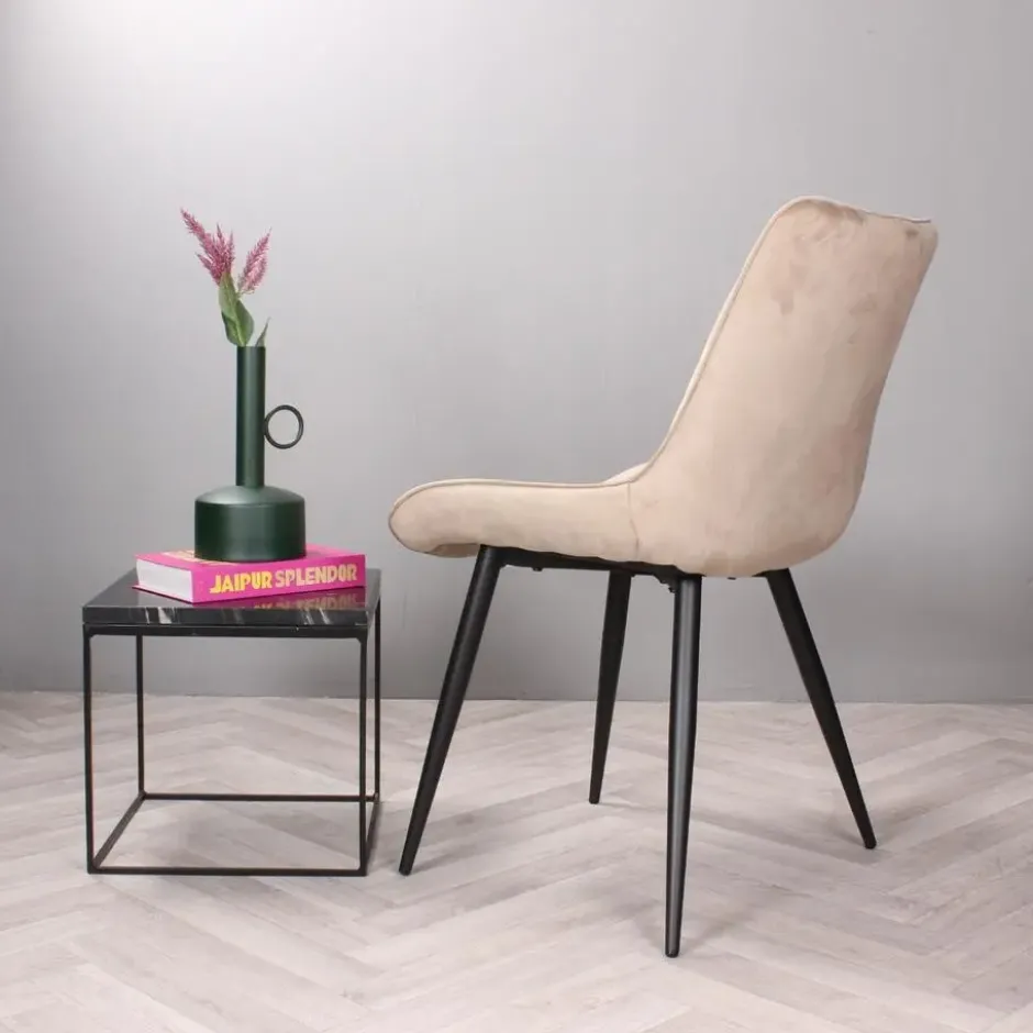 DS4U - Benito 3.0 eetkamerstoel velours - champagne