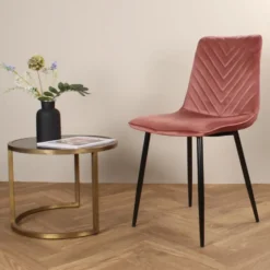 DS4U - Gaby eetkamerstoel velvet roze