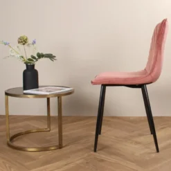DS4U - Gaby eetkamerstoel velvet roze