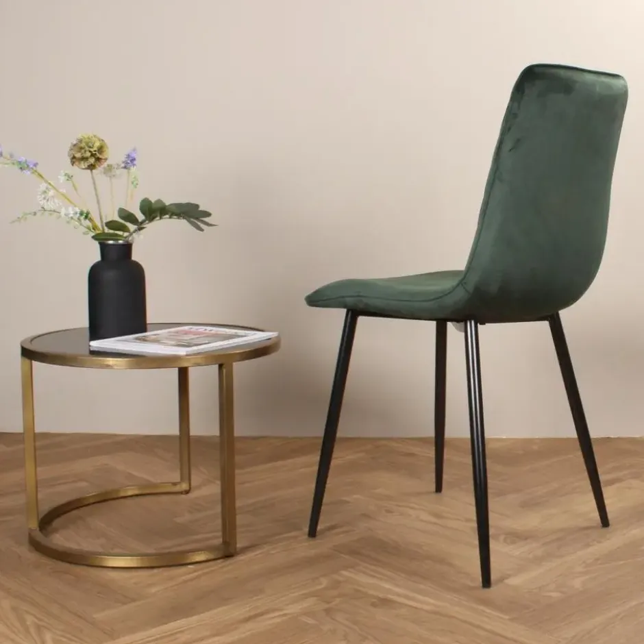 DS4U - Gaby eetkamerstoel velvet groen