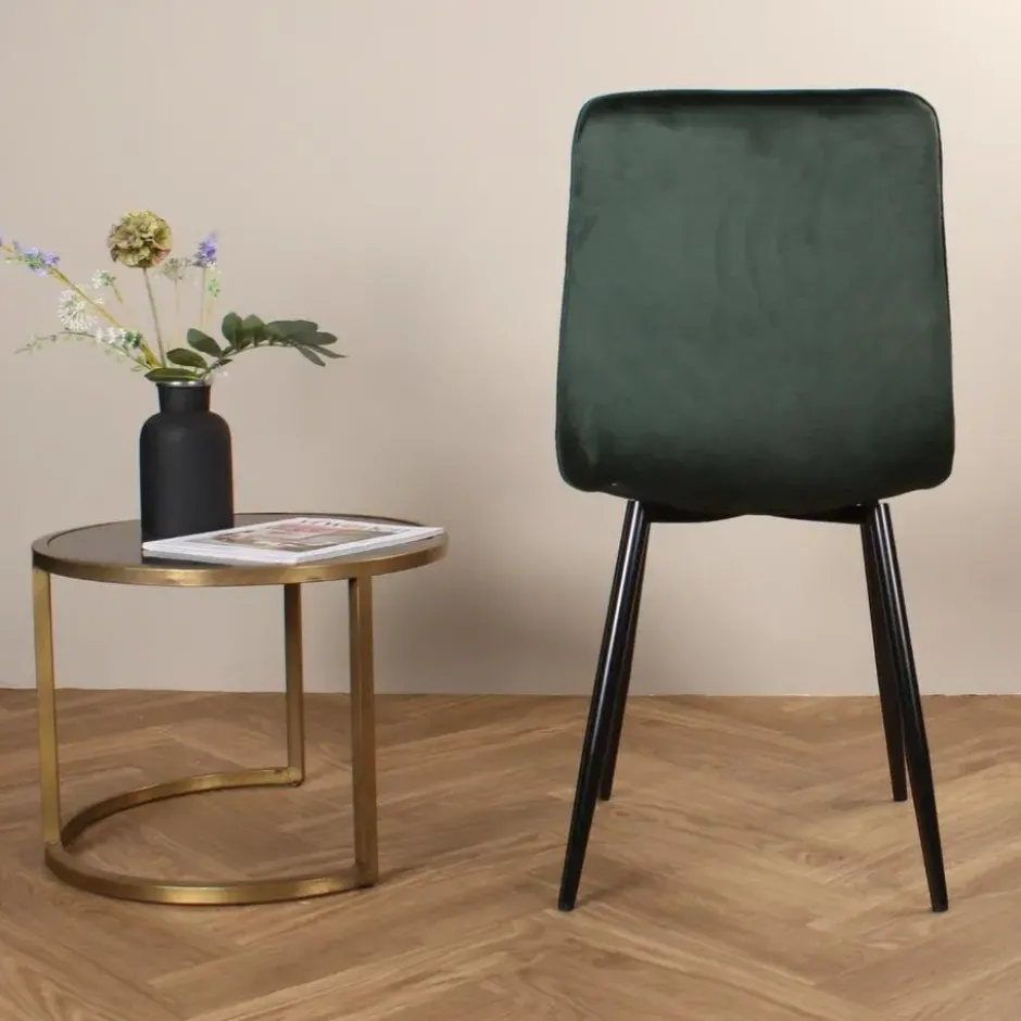 DS4U - Gaby eetkamerstoel velvet groen