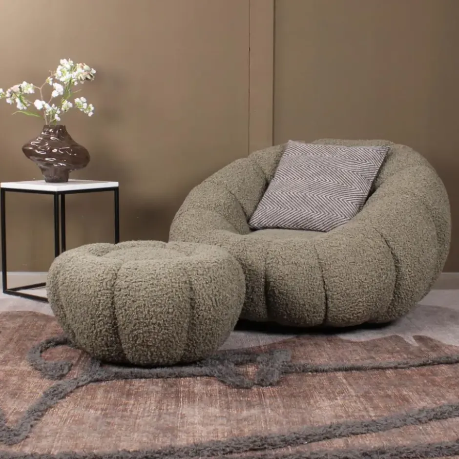 DS4U - Olivia DLX fauteuil teddy - groen