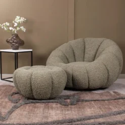 DS4U - Olivia DLX fauteuil teddy - groen