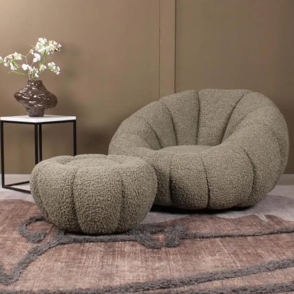 DS4U - Olivia DLX fauteuil teddy - groen