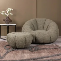 DS4U - Olivia DLX fauteuil teddy - groen