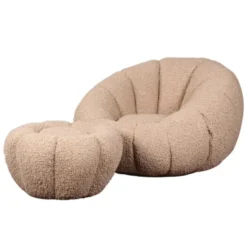DS4U - Olivia fauteuil set teddy - beige