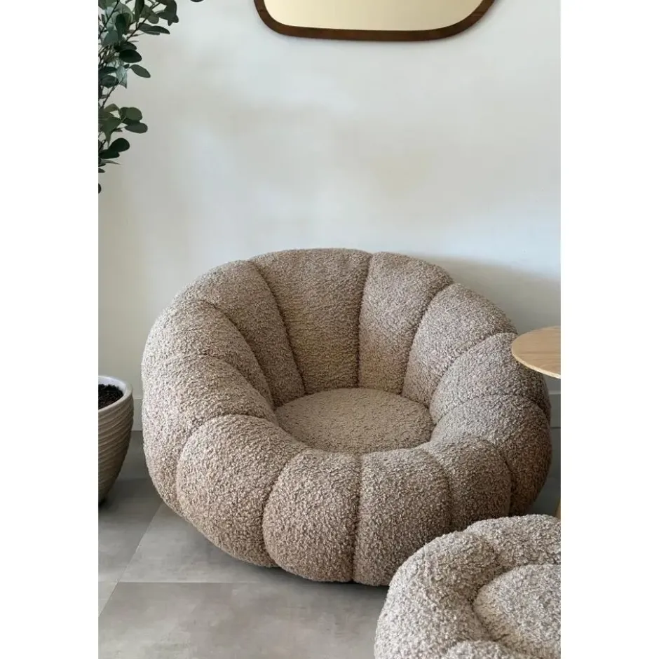 DS4U - Olivia fauteuil set teddy - beige