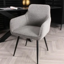 DS4U - Ravi 3.0 eetkamerstoel boucle - grijs