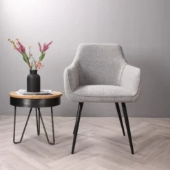 DS4U - Ravi 3.0 eetkamerstoel boucle - grijs