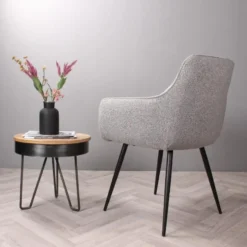 DS4U - Ravi 3.0 eetkamerstoel boucle - grijs