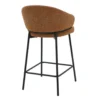DS4U - Sofia barkruk 65 cm - terracotta met zwarte poot