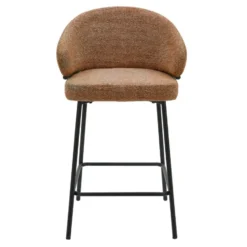 DS4U - Sofia barkruk 65 cm - terracotta met zwarte poot
