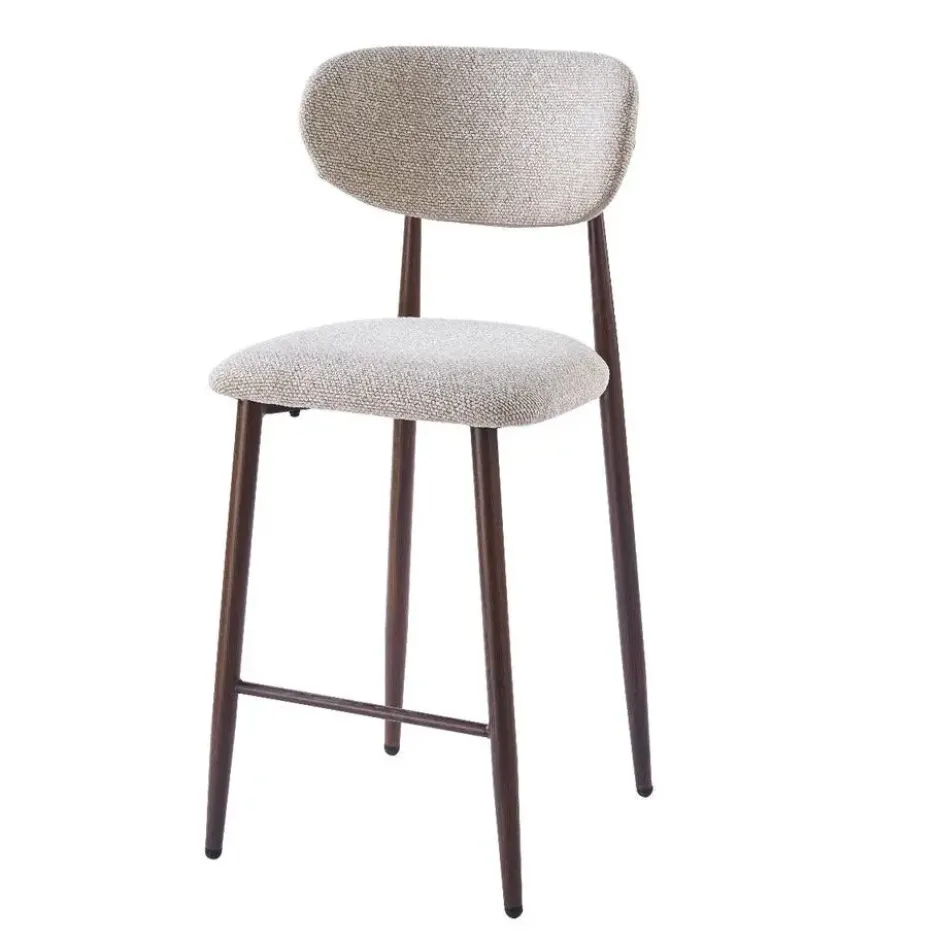 DS4U - Sumi barkruk 65 cm beige - walnoot poot