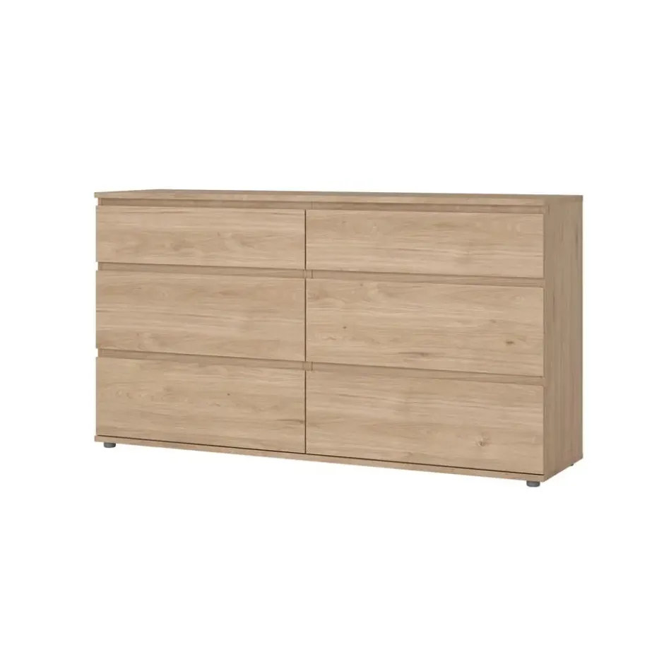 Dubbele Ladekast Naturel - 150x40x85cm - Nova