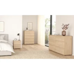 Dubbele Ladekast Naturel - 150x40x85cm - Nova