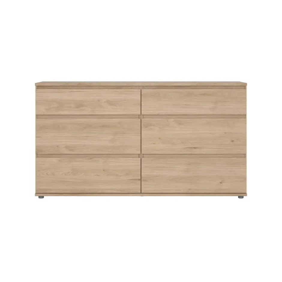 Dubbele Ladekast Naturel - 150x40x85cm - Nova
