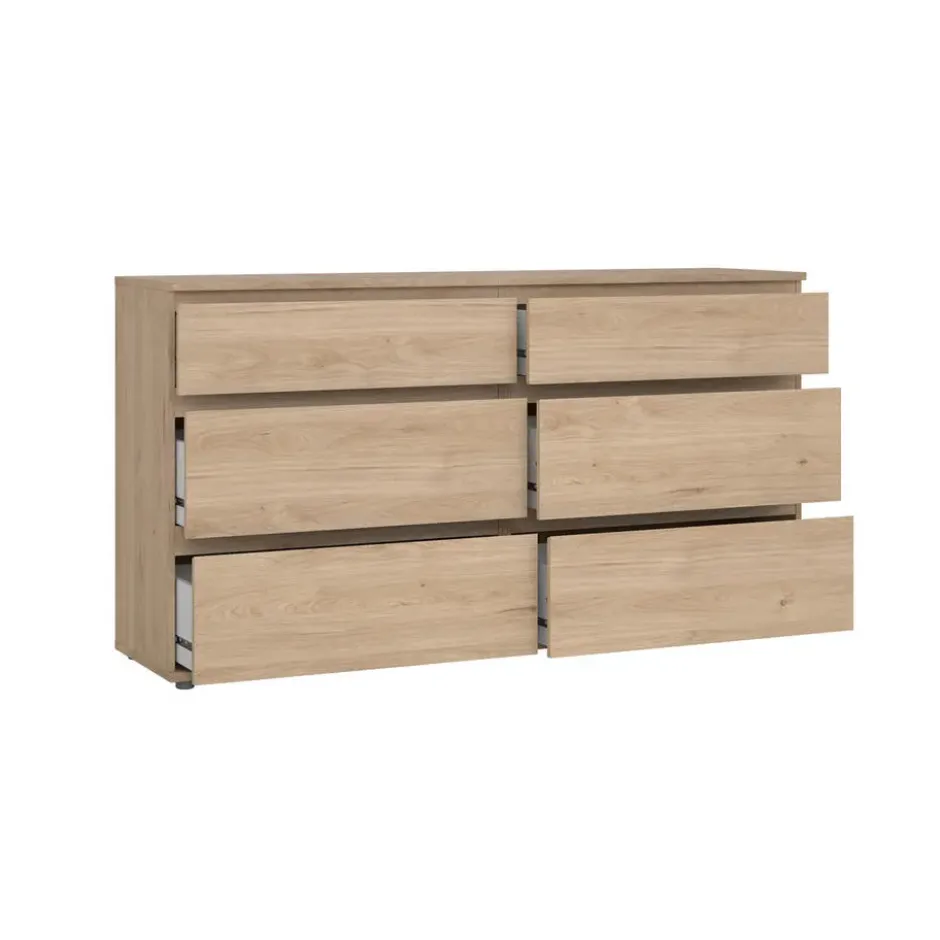 Dubbele Ladekast Naturel - 150x40x85cm - Nova
