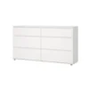 Dubbele Ladekast Wit - 150x40x85cm - Nova