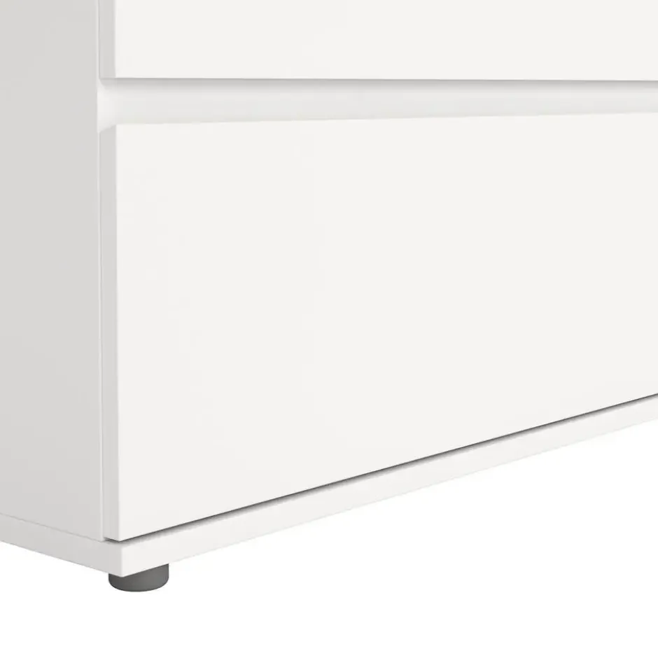 Dubbele Ladekast Wit - 150x40x85cm - Nova