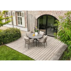 Dublin ronde tuintafel Ø120 cm. - Antraciet