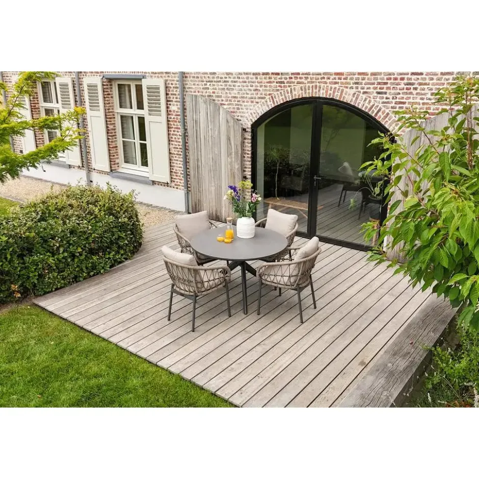 Dublin ronde tuintafel Ø120 cm. - Antraciet
