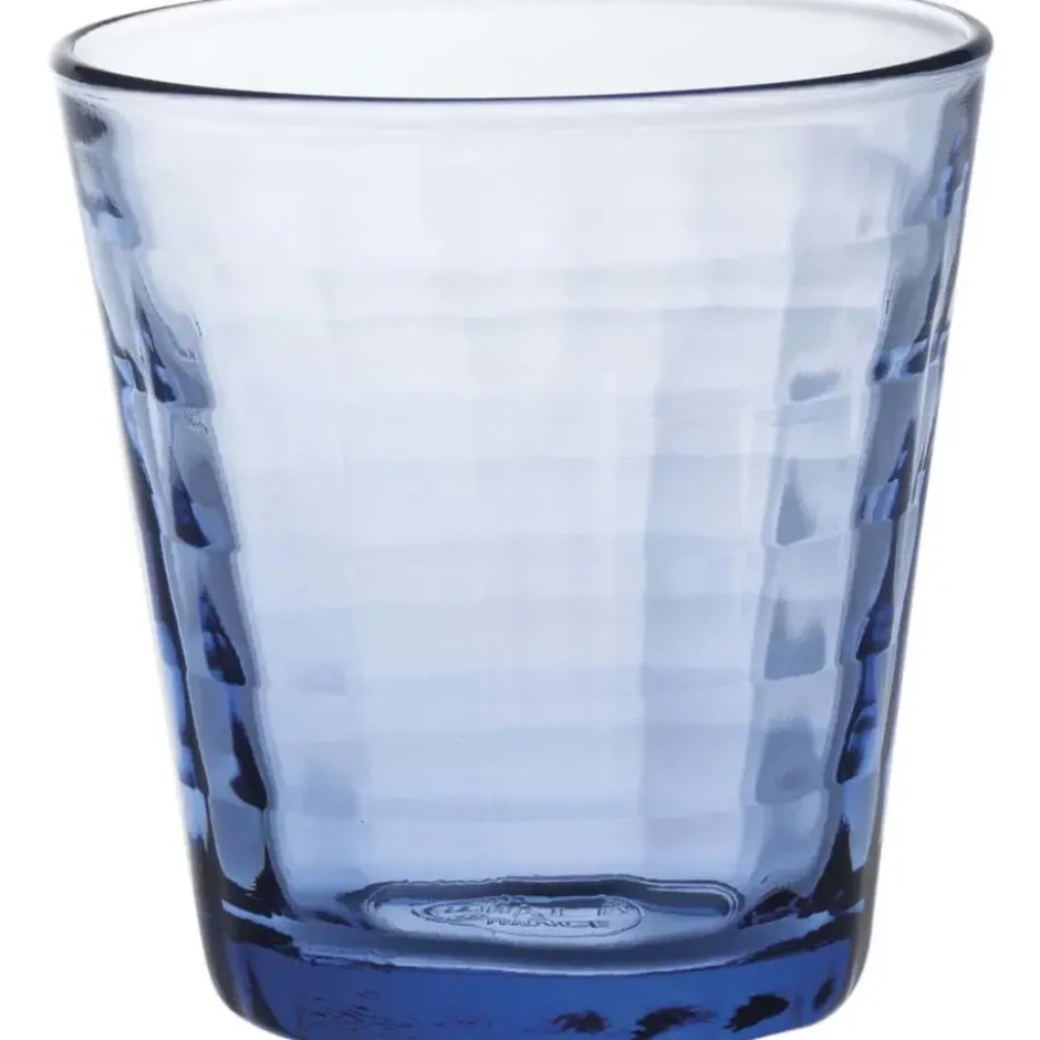 Duralex Drinkglazen Prisme - 4x - blauw - glas - 220 ml