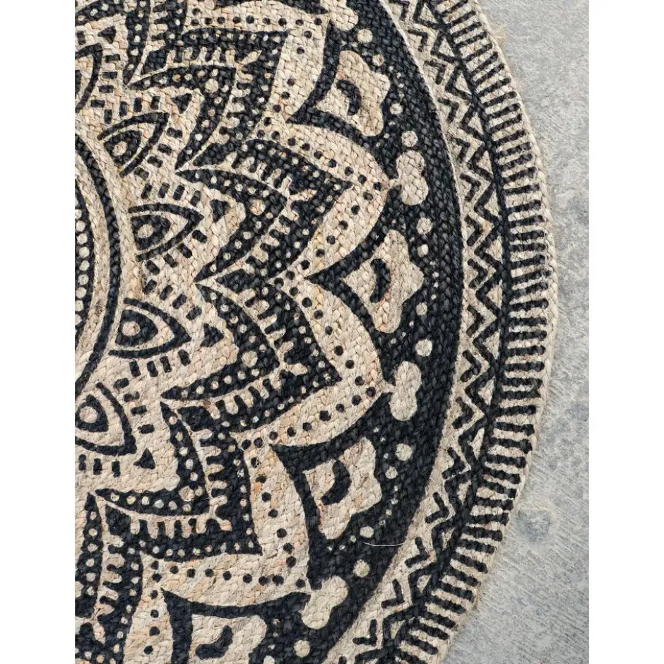 Dutch Lifestyle - Jute - Vloerkleed - 150x150 cm - Grijs