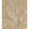Dutch Wallcoverings - Grace Tropical palm leaf green/gold - GR322105