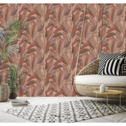 Dutch Wallcoverings Vliesbehang Renaissance leaves - rust - 10,05m x 53cm