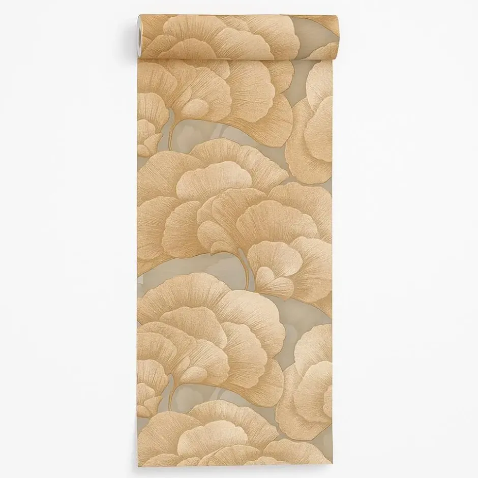 Dutch Wallcoverings Vliesbehang Renaissance blossom - gold - 10,05m x 53cm