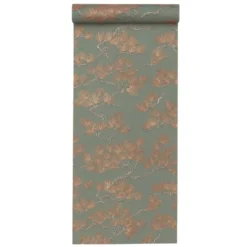 Dutch Wallcoverings Vliesbehang Wall Fabric pine tree - groen - 10,05m x 53cm