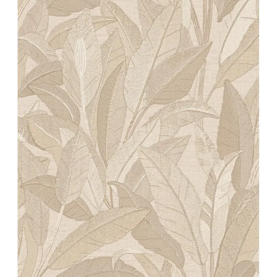 Dutch Wallcoverings Vliesbehang Renaissance leaves - beige - 10,05m x 53cm
