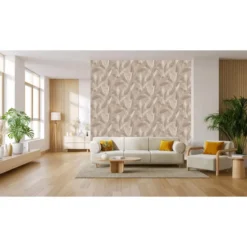 Dutch Wallcoverings Vliesbehang Renaissance leaves - taupe - 10,05m x 53cm