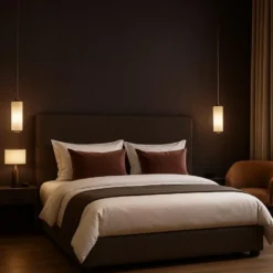 Dutch Wallcoverings Vliesbehang Linen & Textures uni - darkchoco - 10,05m x 53cm