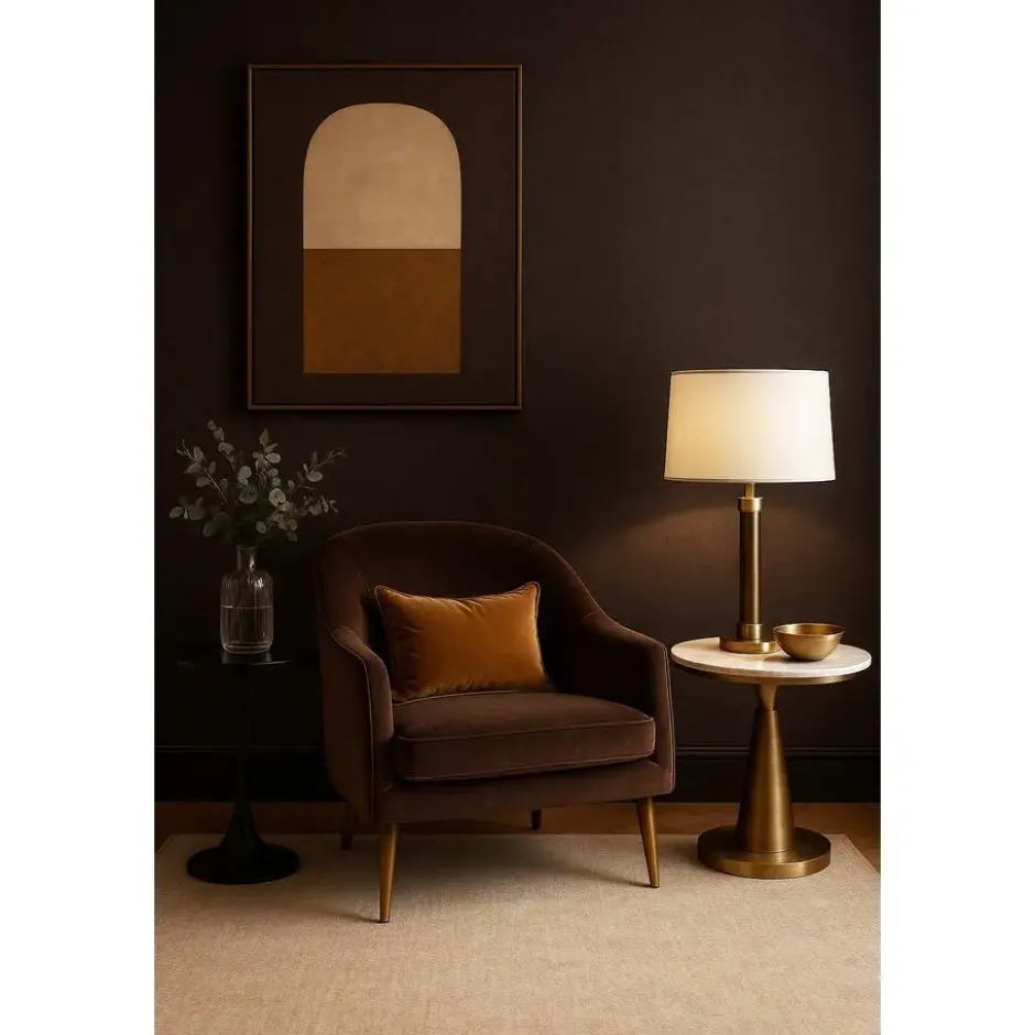 Dutch Wallcoverings Vliesbehang Linen & Textures uni - darkchoco - 10,05m x 53cm
