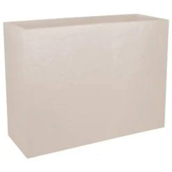 EDA Bloempot / plantenpot Volcano - creme wit - 79 x 30 x 60 cm