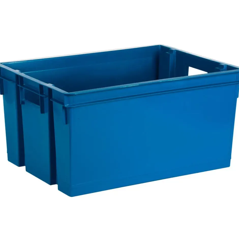 EDA Opbergkrat 50L - blauw - kunststof - 56x41x29cm - stapelbaar