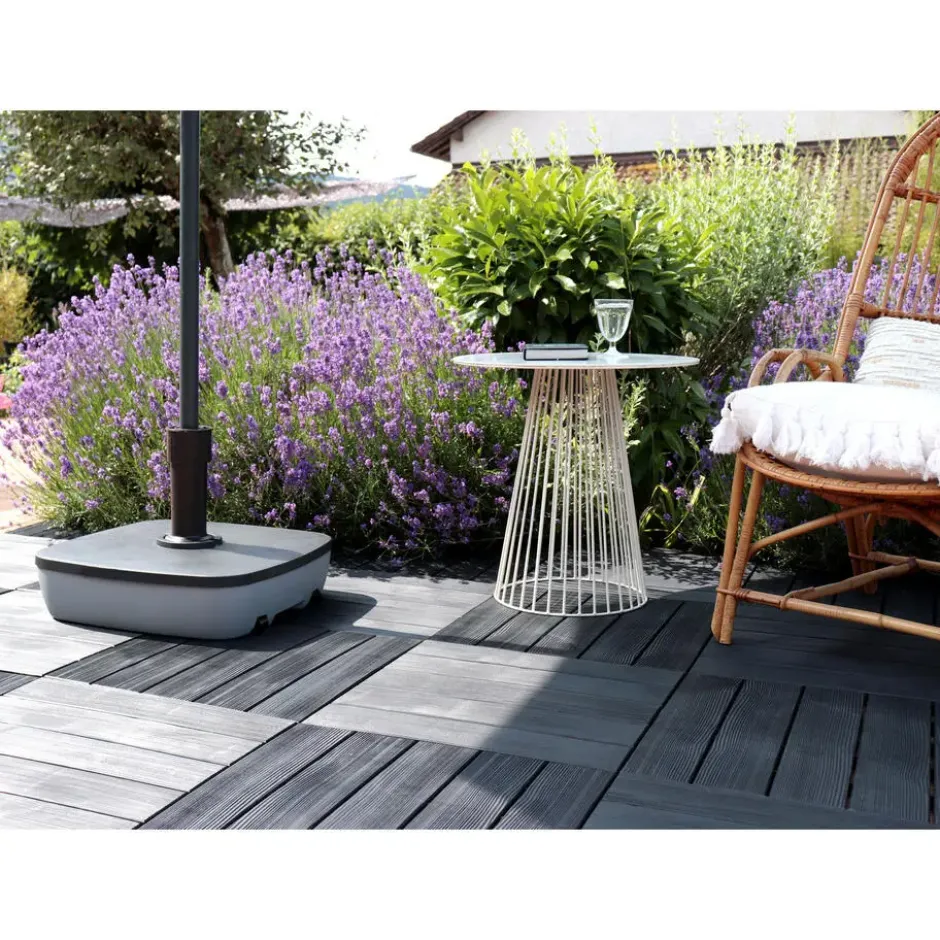 EDA Parasolvoet vulbaar - grote parasols - antraciet - 25L