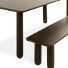 Eetbank Rondo - 200cm Donkerbruin