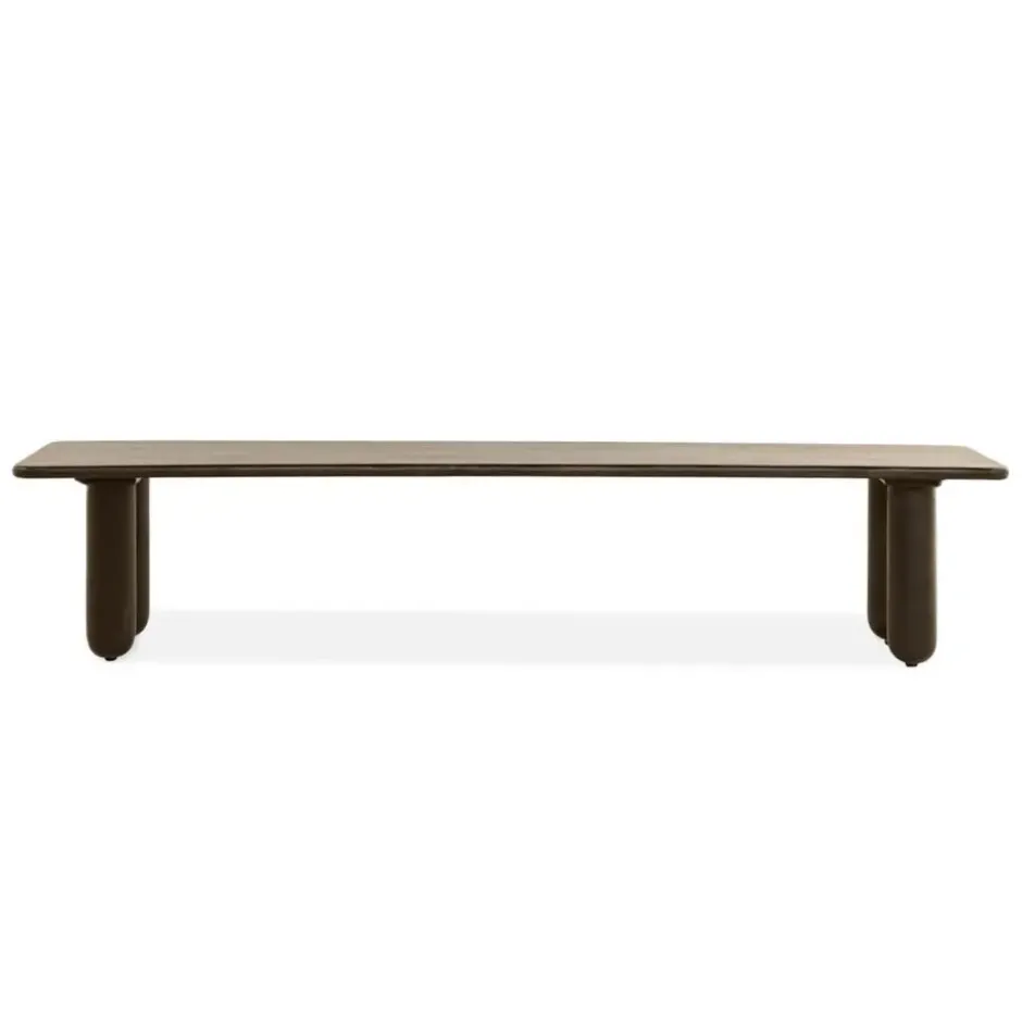 Eetbank Rondo - 200cm Donkerbruin