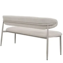 Eetkamerbank Beige/Beige - 200x55x77cm - Alexia