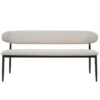 Eetkamerbank Beige/Brons - 180x55x77cm - Alexia