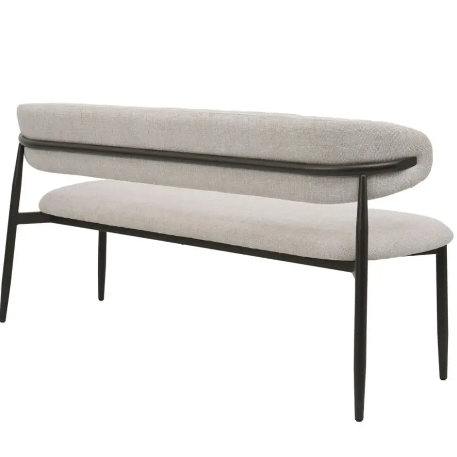 Eetkamerbank Beige/Brons - 180x55x77cm - Alexia