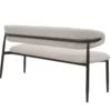 Eetkamerbank Beige/Brons - 160x55x77cm - Alexia